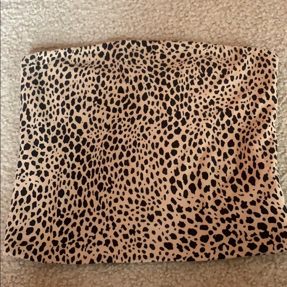 Cheetah tube top